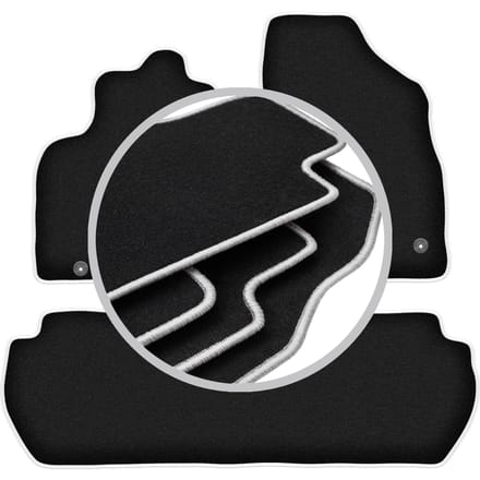 CARLUX-SILVER automatten voor: Peugeot Partner II 5-zits (2008-2018)