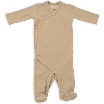 Lodger - Boxpakje beige - met voetjes - 100% katoen - Maat 50 - Overslag boxpak