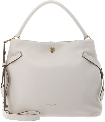 GIANNI CHIARINI Leren handtas schoudertas Claudette Hobo Bag Marble crème