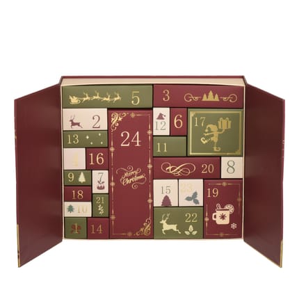 Adventskalender papier book gold foil book fsc mix