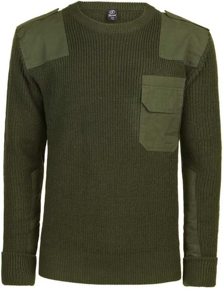 Brandit BW Pullover Gebreide trui olijf XL - Polyester - Basics