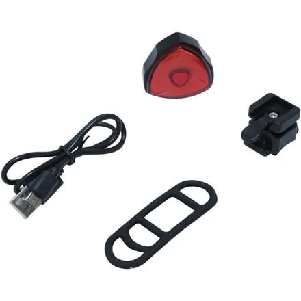 30 lumen usb achterbanklampje met remlicht, 7 standen P2R