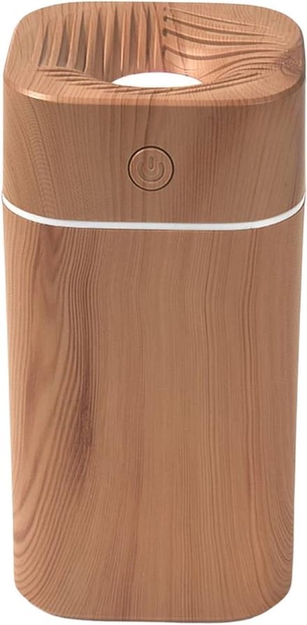 Luchtbevochtiger Kamer - Draagbare Vernevelaar - Rustgevende Sfeer - Stille Werking - 300ml Tank - Houtnerf