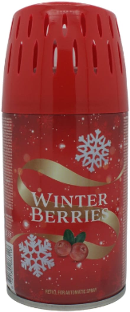 Winter Luchtverfrisser Automatic Refill - Winter Berries | 1x 250ml - Universele Refill | Kerst - Limited Edition