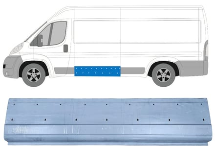 Plaatwerkdeel zijpaneel voor Citroen Jumper 2006-2026 / Links
