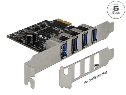 Delock USB 3.0 PCI Express Card with 4 x external Type-A female
