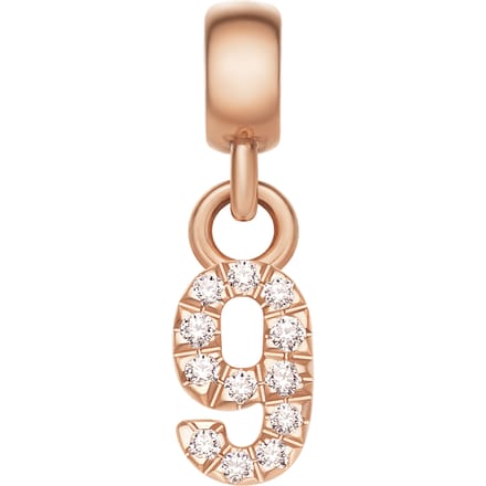 Daniel Wellington DW Charm Number 9 Rose Gold