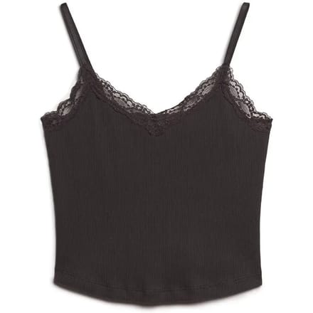 Korte top met kanten rand voor dames Superdry Athletic Essentials