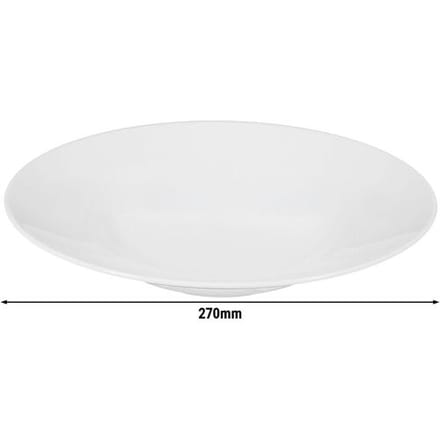 (6 stuks) SELTMANN WEIDEN Pastabord - Ø 270mm - Wit/Uni Wit