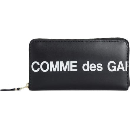 Comme Des Garçons Zwarte Koehuid Portemonnee