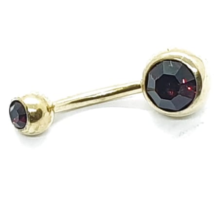 Navel Piercing - Goud Met Steentjes