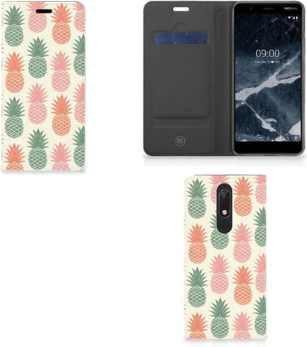 Nokia 5.1 (2018) Flip Style Cover Ananas