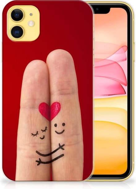 Apple iPhone 11 Silicone Back Cover Liefde - Origineel Romantisch Cadeau