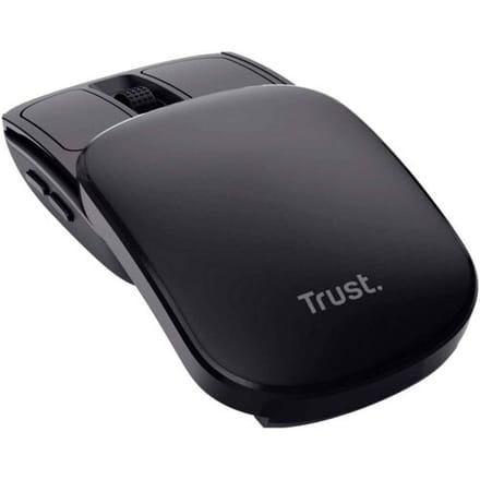 Trust Zylo - Draadloze Muis - Compact en Opvouwbaar - Oplaadbaar - Zwart