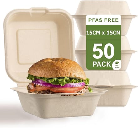 Composteerbare Vierkante Container met Scharnier - 6x6 inch