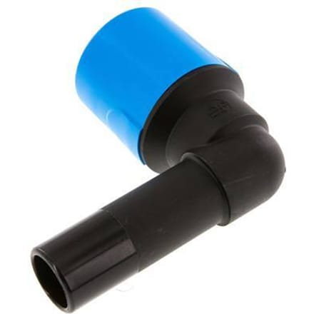 32mm 90 graden L-verbinding PA/POM Insteekfitting Plug NBR