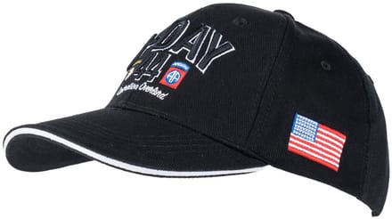 Baseball cap D-Day Normandy Zwart