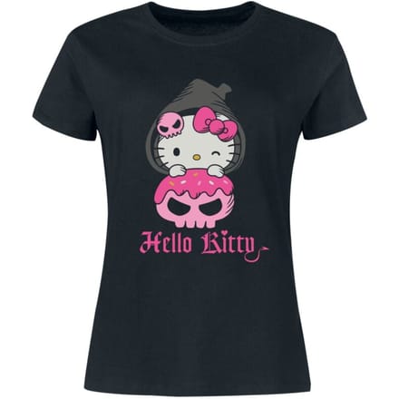 Hello Kitty - Anime T-shirt - S tot 3XL - voor Vrouwen - zwart