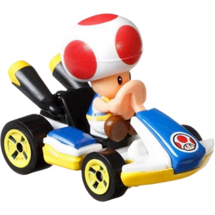 Hot Wheels Racebaanauto Mario Kart Toad Junior 1:64 Die-cast