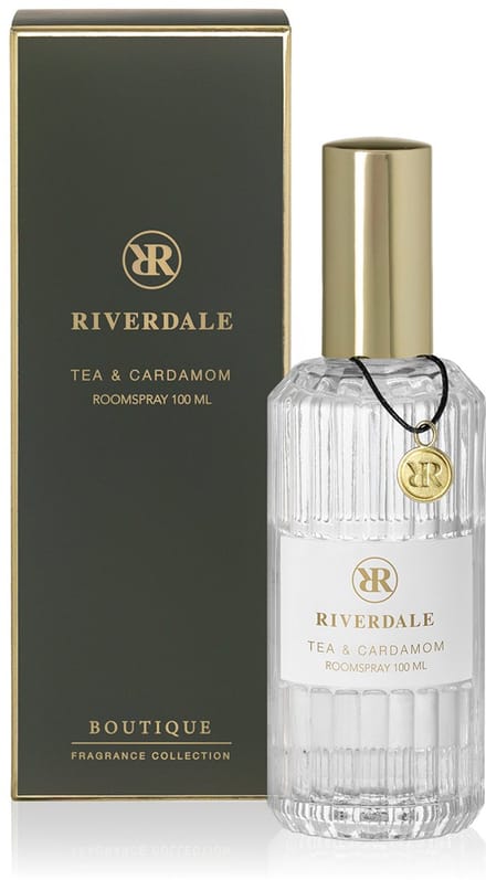 Riverdale - Huisparfum - Tea & Cardamom - 100 ml - Groen - Subtiele geurverspreiding