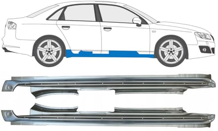 Reparatie dorpel voor Seat Exeo 2008-2013 / Links + Rechts / Set
