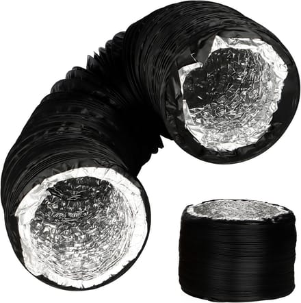 Flexibele Ventilatieslang 125 mm PVC en Aluminium - 3 Meter Afvoer voor Afzuigkap en Ventilator