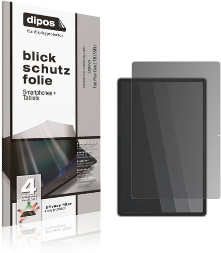 dipos – Matte Privacy Screenprotector geschikt voor Lenovo Tab Plus Gen2 TB355FU | Anti-Spy Beschermfolie