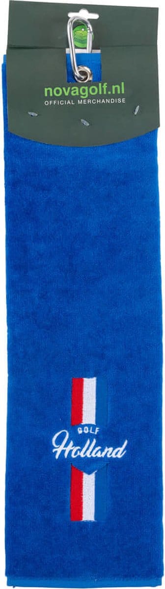 Nova Golf 'Holland' Golfhanddoek - Blauw