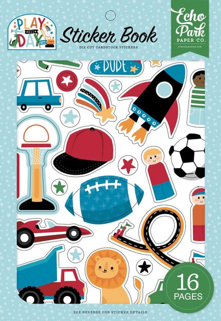 Echo Park Play All Day Boy Sticker Book (PAB269029)