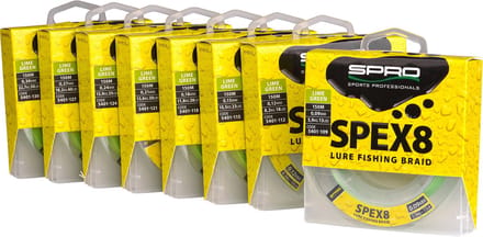 Spro Spex8 Braid Lime Green (150m) - Maat : 0.09mm (5.9kg)