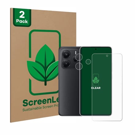 2 Stuks Screenprotector voor Xiaomi Redmi Note 14 (Voor+Camera) - Hoogwaardige Beschermfolie transparant