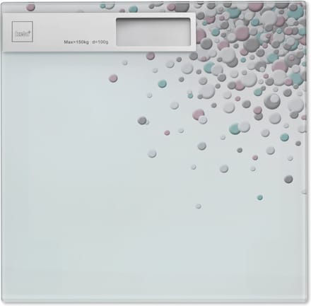 Kela Weegschaal Bubbels 30 X 30 X 2 Cm Glas Transparant