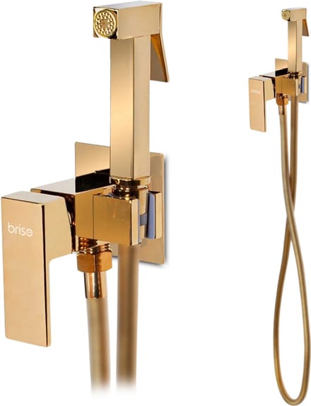 Briso Ember - Bidetkraan - Inbouw - Gouden Afwerking - Keramische Kop