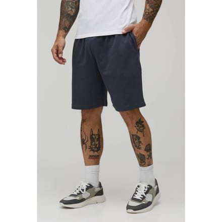 Relaxed Fit Waffle Shorts | Charcoal | Size Small