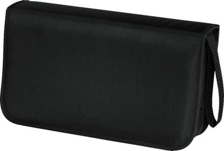 Hama Cd Wallet Nylon 80, Zwart
