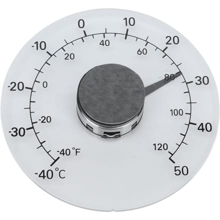 Thermomètre extérieur adhésif transparent et étanche pour porte et fenêtre, idéal pour la ferme ou la maison gray