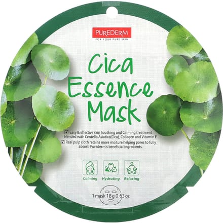 Cica Essence Schoonheidsmasker, 12 Stuks, 18G (0.63Oz) Elk green