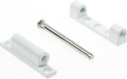 BSW Scharnier voor kunststof deuren zamac wit hoogte 80mm (Prijs per stuk)