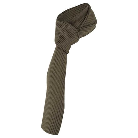 Sarlini - Sjaal heren - Ribbed - Khaki - Effen - One Size