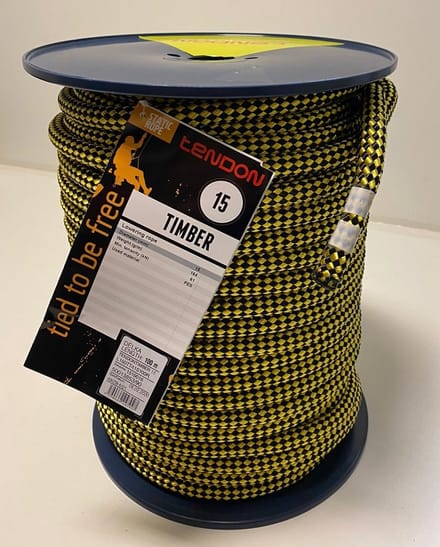 Tendon Timber LOWERING rope Ø15 mm, Afdaal - Rigging touw rol 100m - Per 100 meter