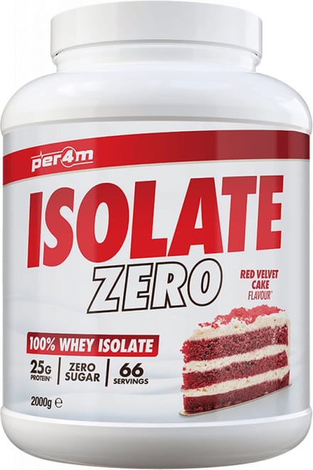 Per4m Whey Isolate Zero (2000g) Red Velvet Cake - Eiwitten - Wei-eiwit isolaat