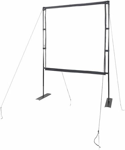 Projectiescherm met Statief - Projector Scherm - Film Avond - Stabiele Dubbele Standaard - 89 Inch - Wit