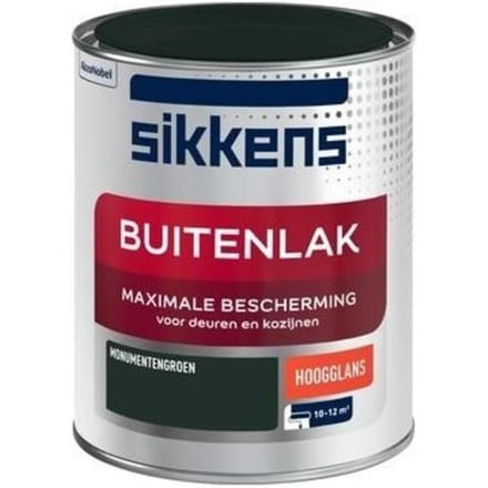 Sikkens - Buitenlak Hoogglans - Monumentengroen - 750 Ml