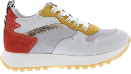 Meisjes Veterschoenen Develab 41334-399 Sneaker Geel - Maat 35