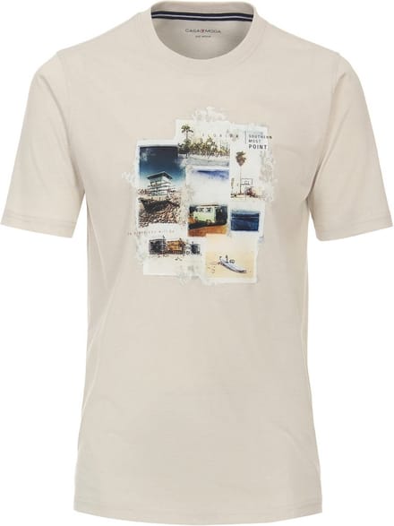 Casa Moda T-shirt Key West en Miami Collectie Beige - L
