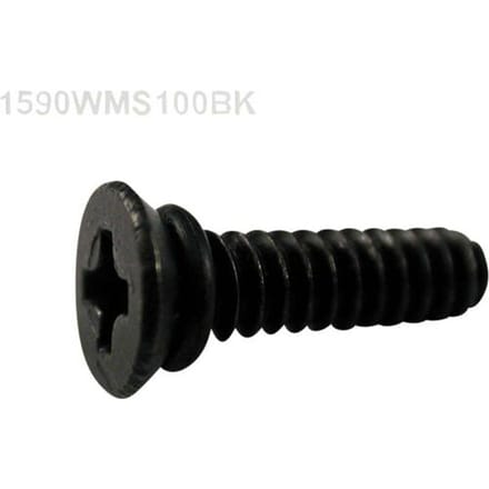 Hammond Electronics 1590WMS100BK Reserveschroef RVS Zwart 100 stuk(s)