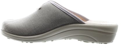 Beige Instap Pantoffel Met V-snit Voor Hoge Wreef maat 41