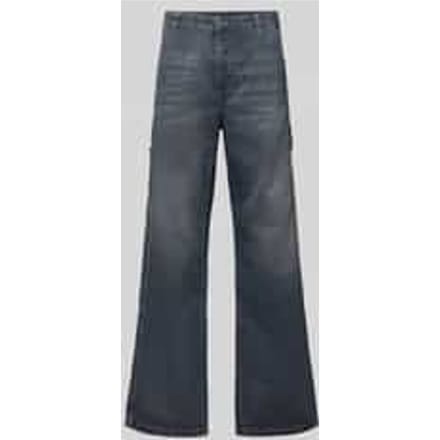 Wide fit jeans met steekzakken
