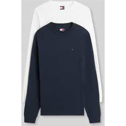 regular fit shirts met lange mouwen van puur katoen in set van 2