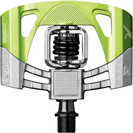 Crankbrothers Mallet 2 Pedalen, groen/zilver